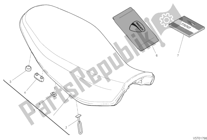 Tutte le parti per il Posto A Sedere del Ducati Scrambler 1100 Special USA 2018